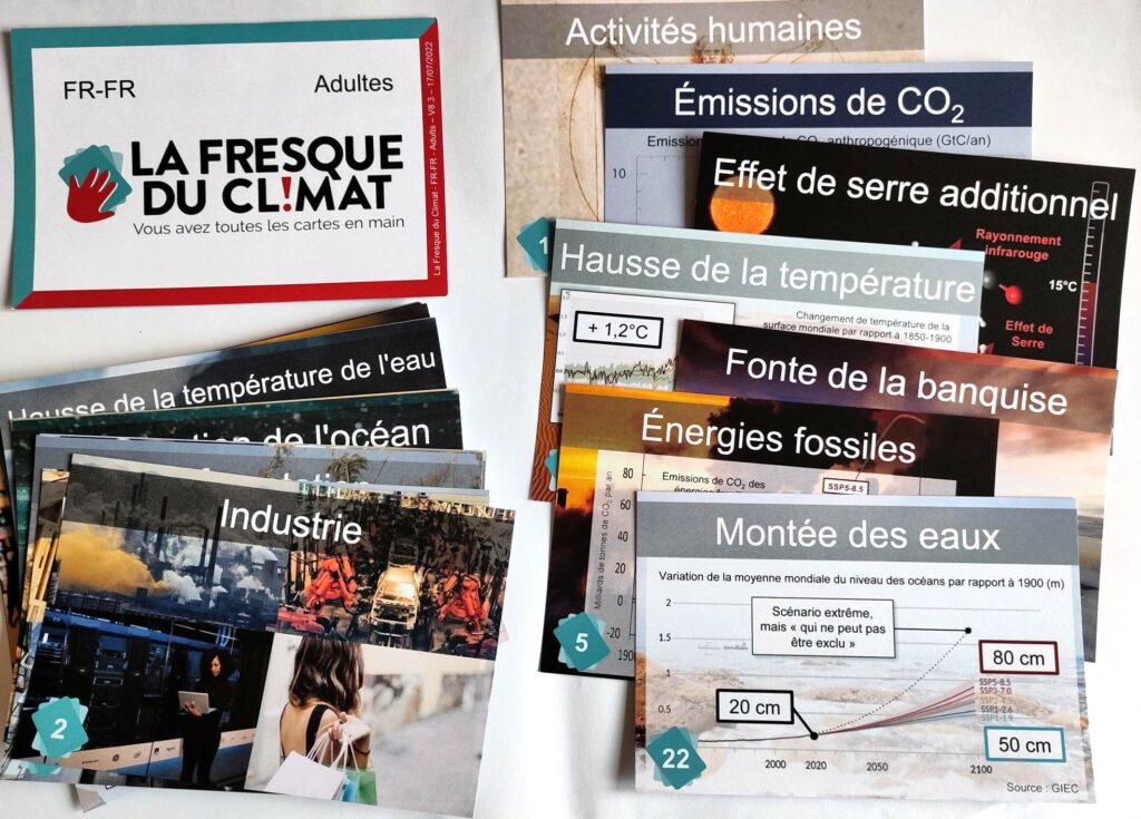 Cartes de la fresque du climat